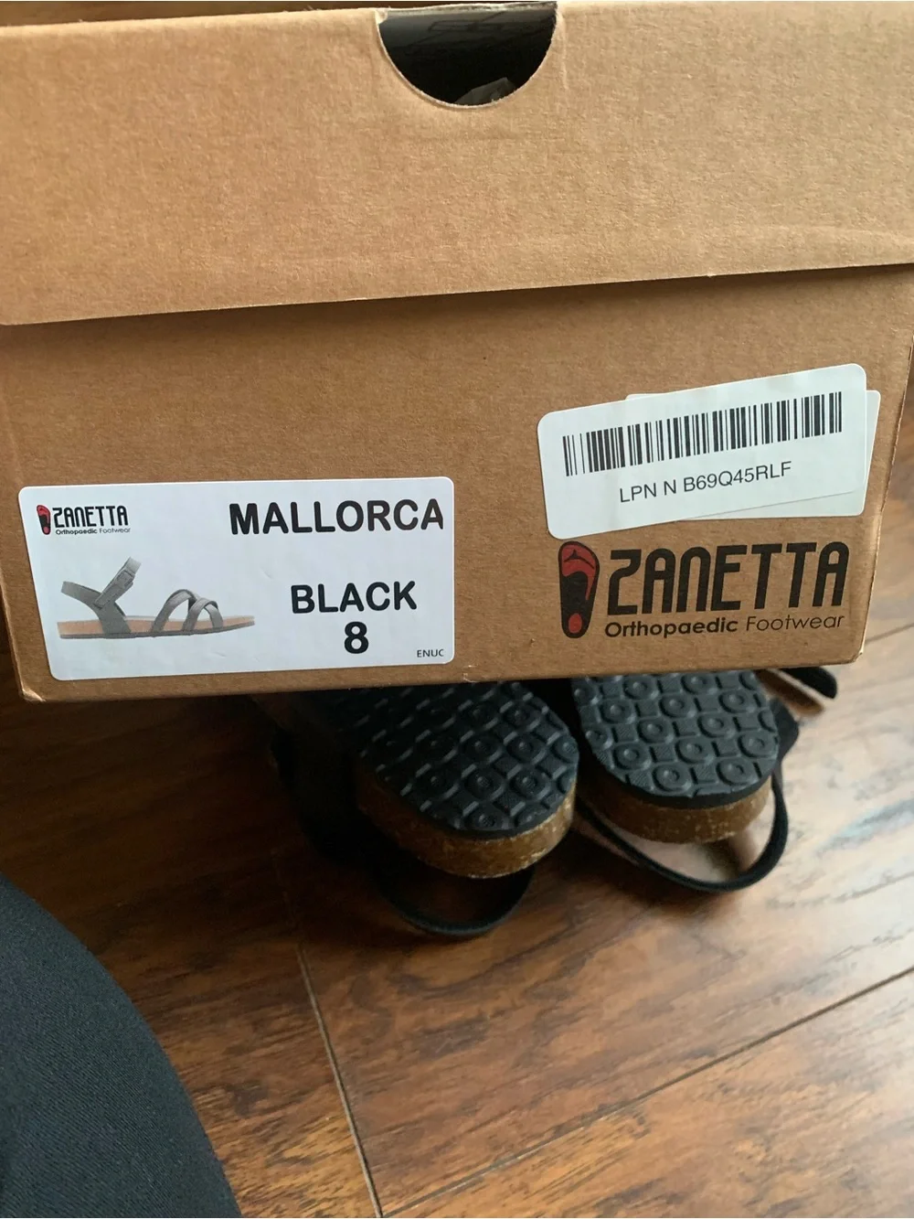 Zanetta black strappy